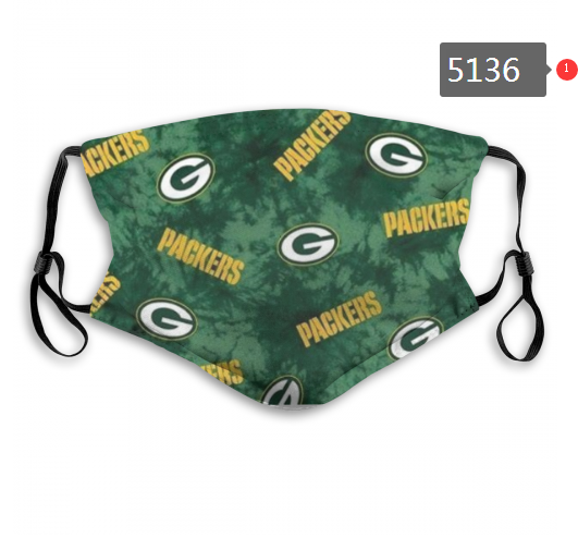 NFL Green Bay Packers #4 Dust mask with filter->nfl dust mask->Sports Accessory